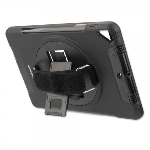 4smarts iPad 10.2 (gen 7/8/9) Kuori Rugged Kotelo Grip Musta