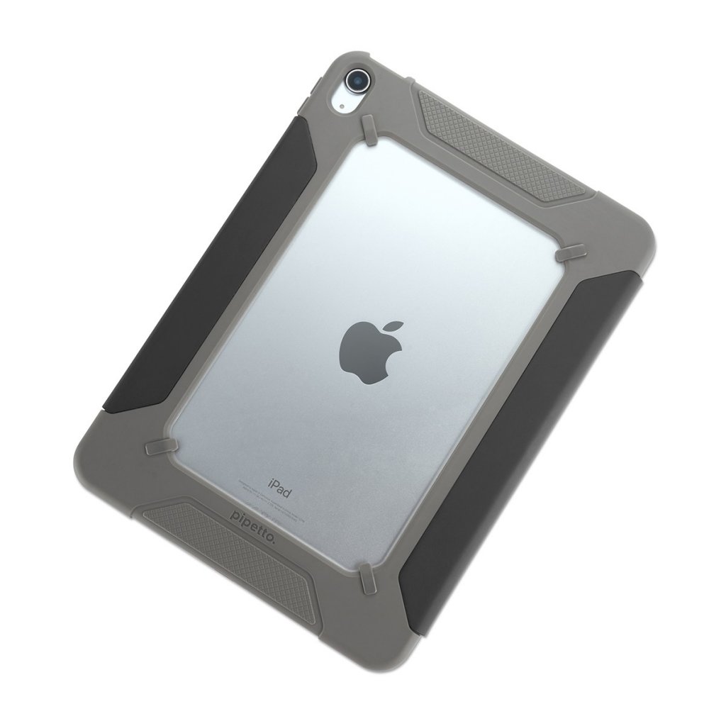 Pipetto iPad 10.9 (gen 10)/iPad 11 (A16) Kotelo 360 Rugged Folio Musta