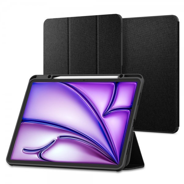 Spigen iPad Air 13 (M2/M3/M4) Suojakuori Urban Fit, musta