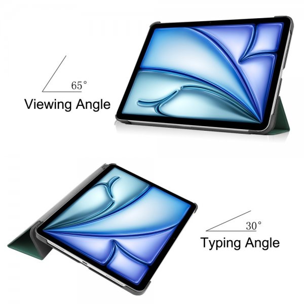 iPad Air 13 (M2/M3/M4) Suojakuori Kolmiosainen Vihreä