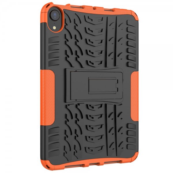 iPad mini (6. sukupolvi)/iPad mini (A17 Pro) Kuori Rengaskuvio Jalustatoiminto Oranssi