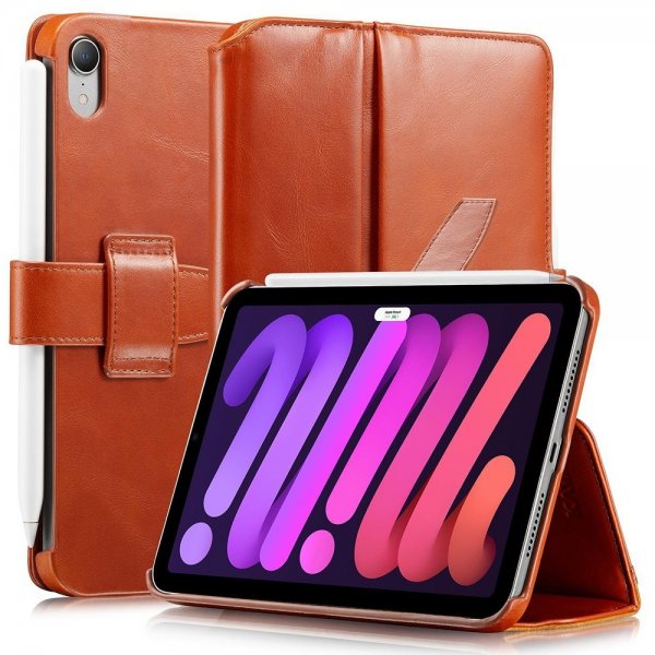 KAVAJ iPad mini (6. sukupolvi)/iPad mini (A17 Pro) London Ruskea -suojakotelo