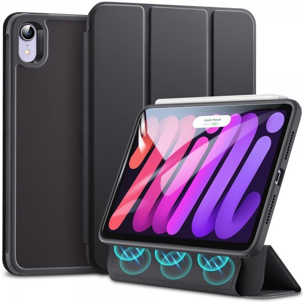 ESR iPad mini (6. sukupolvi)/iPad mini (A17 Pro) Rebound Hybrid -kotelo, musta