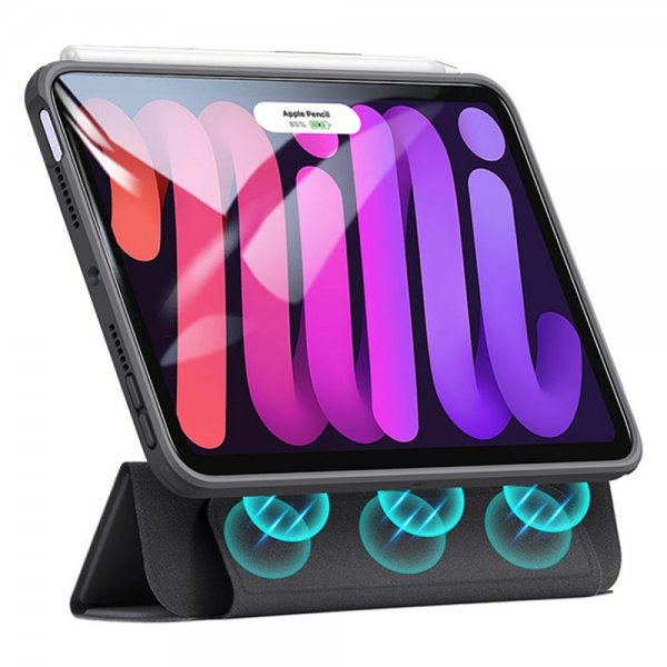 ESR iPad mini (6. sukupolvi)/iPad mini (A17 Pro) Rebound Hybrid -suojakuori läpinäkyvä musta