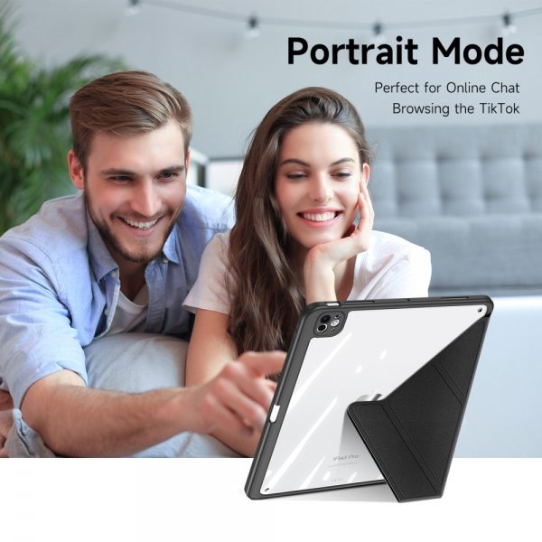 Dux Ducis iPad Pro 11 (M4/M5) Magi Series -suojakotelo, musta