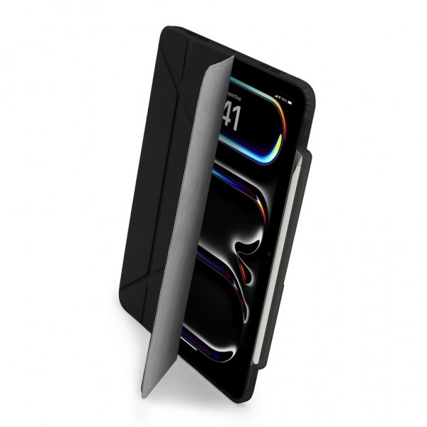 Pipetto iPad Pro 11 (M4/M5) Suojakotelo Origami No3 Pencil Case Musta