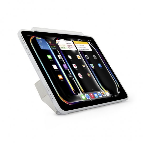Pipetto iPad Pro 11 (M4/M5) Kotelo Origami No3 Pencil Case Valkoinen