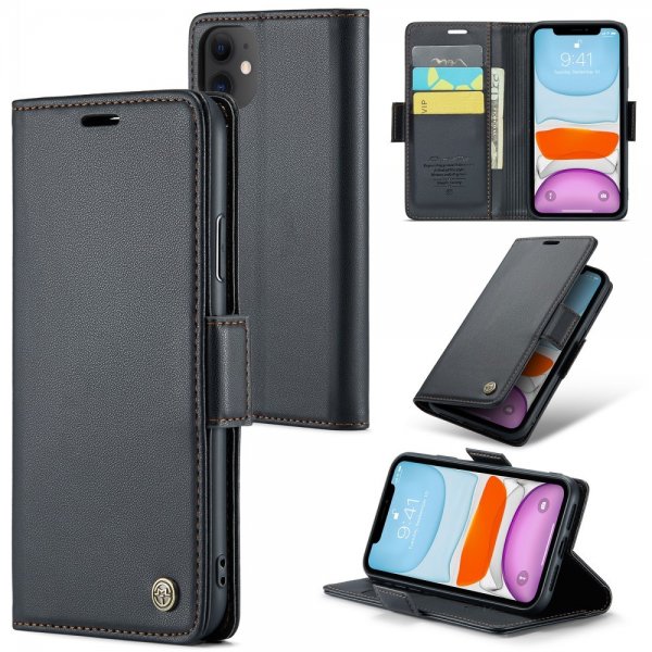 CaseMe iPhone 11 -kotelo, 023 Series, musta