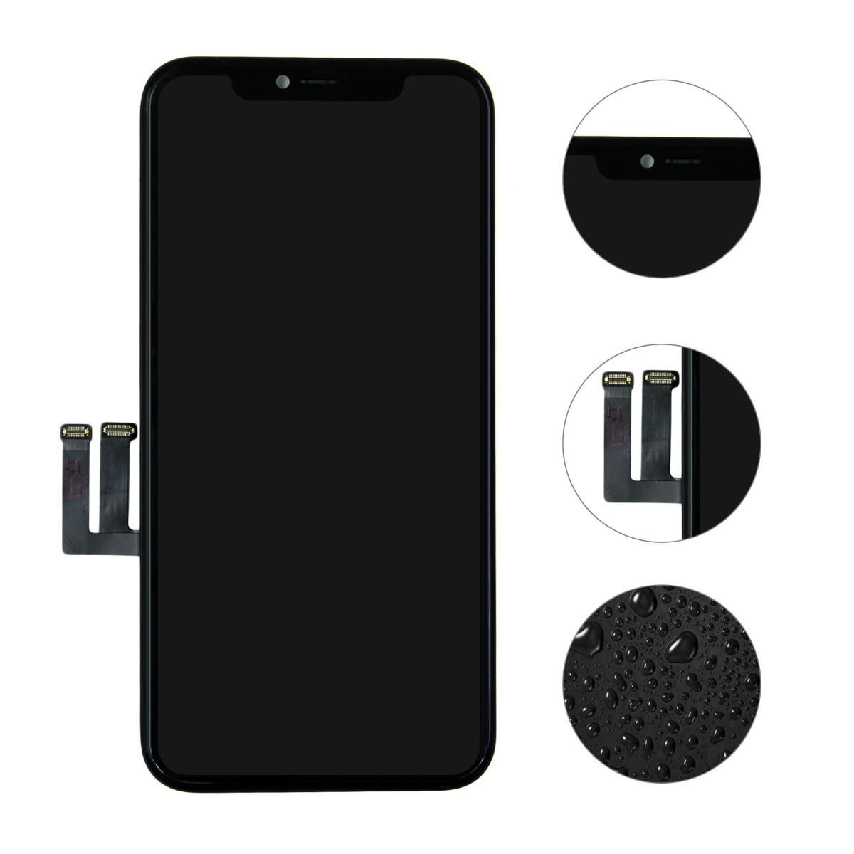 iPhone 11 LCD-näyttö, kunnostettu - Musta