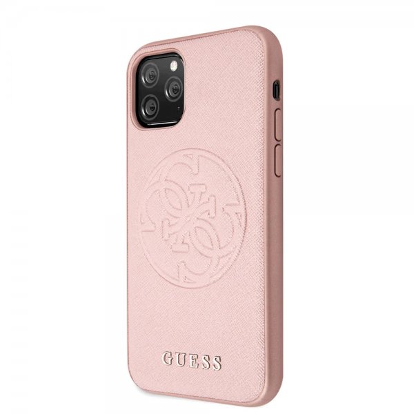 Guess iPhone 11 Pro Max Kuori Saffiano Cover Ruusukulta