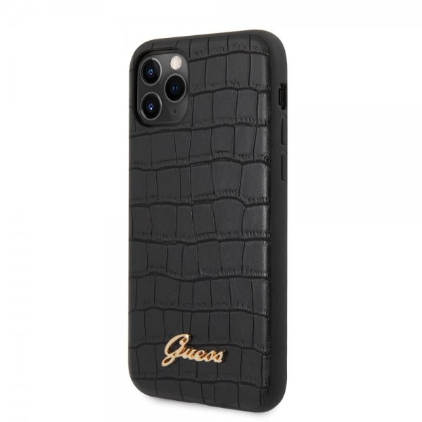 Guess iPhone 11 Pro Kuori Croco Musta