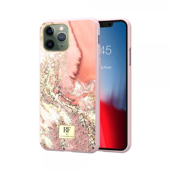 Richmond & Finch iPhone 11 Pro -suojakuori, Pink Marble Gold