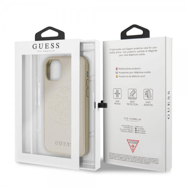 Guess iPhone 11 Pro Kuori Saffiano Cover Kulta