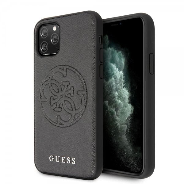 Guess iPhone 11 Pro Kuori Saffiano Suojus Musta
