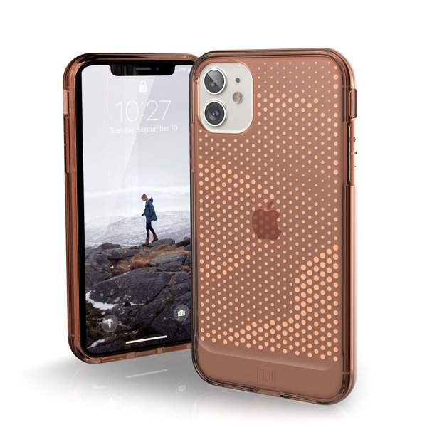 U by UAG iPhone 11 -suojakuori Lucent Orange