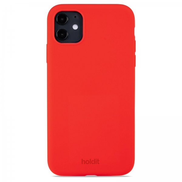 holdit iPhone 11 Silikonisuojakuori Chili Red