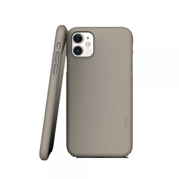 Nudient iPhone 11 -suojakuori Thin Case V3 Clay Beige