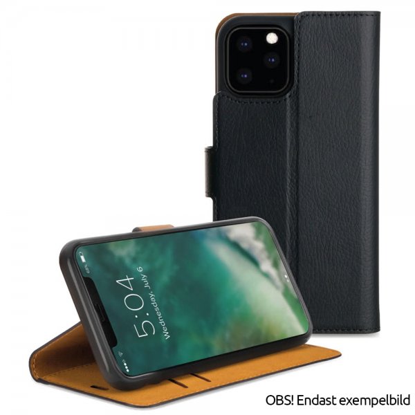 Xqisit iPhone 12 Mini -lompakkokotelo, Slim Wallet Selection, musta