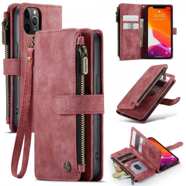 CaseMe iPhone 12/iPhone 12 Pro Kotelo C30 Series Punainen