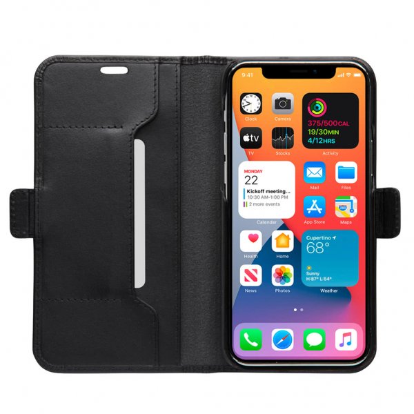 dbramante1928 iPhone 12/iPhone 12 Pro Kotelo Copenhagen Slim Musta