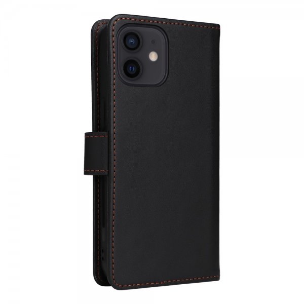 Betopnice iPhone 12/iPhone 12 Pro Kotelo irrotettavalla kuorella 005 Musta
