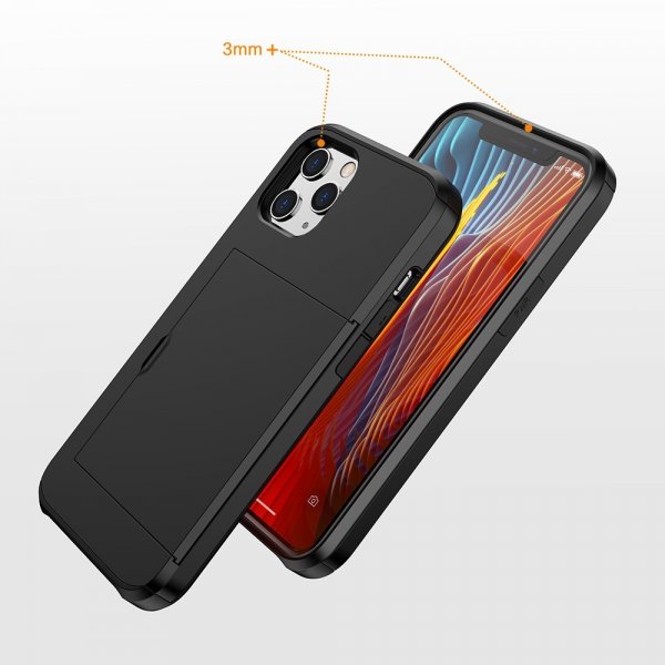 iPhone 12/iPhone 12 Pro Kuoret Card Slide Sininen