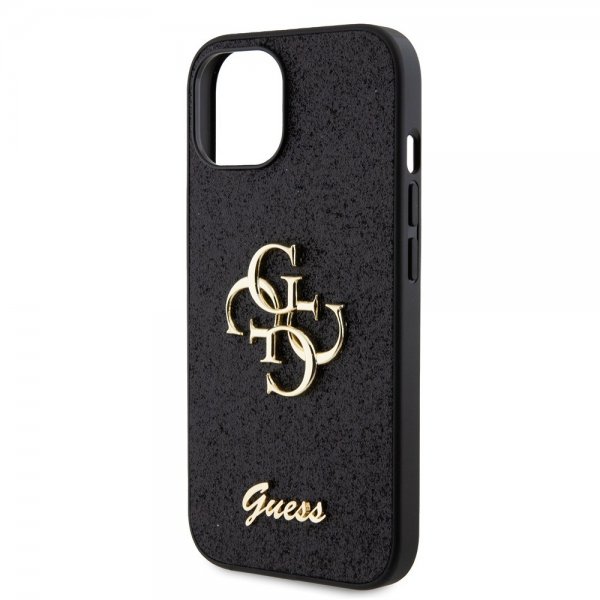 Guess iPhone 12/iPhone 12 Pro Kuoret Fixed Glitter Musta