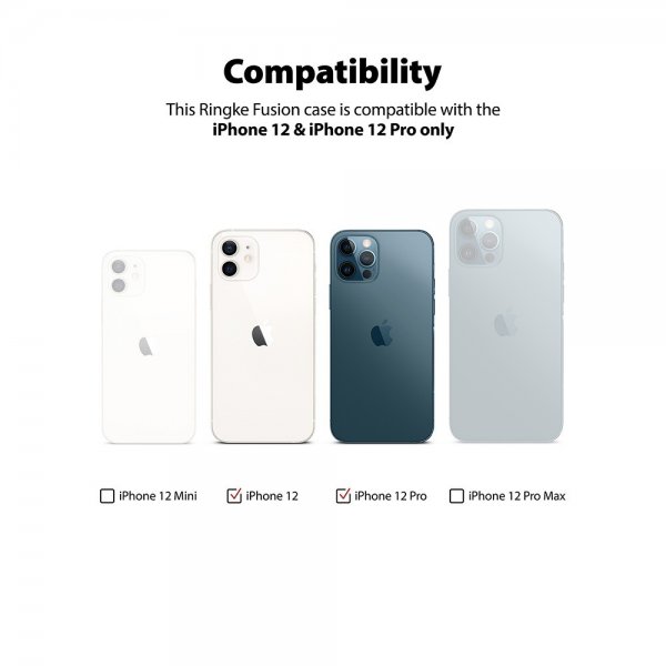 Ringke iPhone 12/iPhone 12 Pro Kuori Fusion Matte Clear