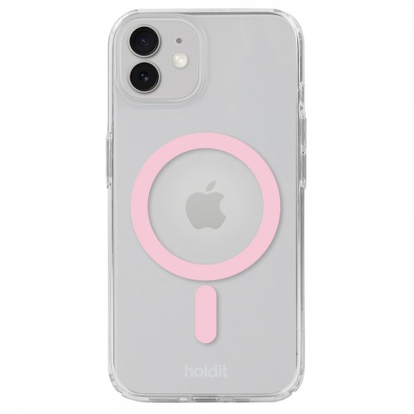 holdit iPhone 12/iPhone 12 Pro -kuoret MagSafe Case vaaleanpunainen läpinäkyvä