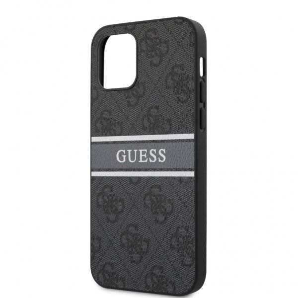 Guess iPhone 12/iPhone 12 Pro Kuoret Printed Stripe Harmaa