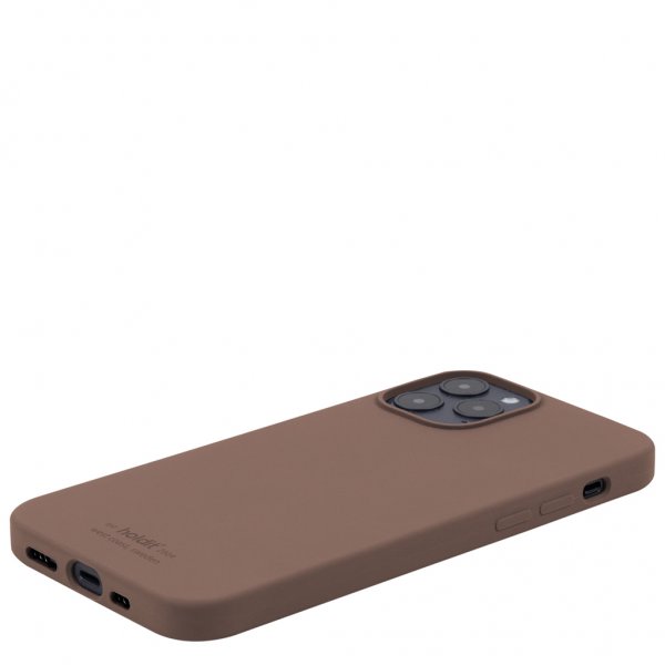 holdit iPhone 12/iPhone 12 Pro Silikonikuori Dark Brown