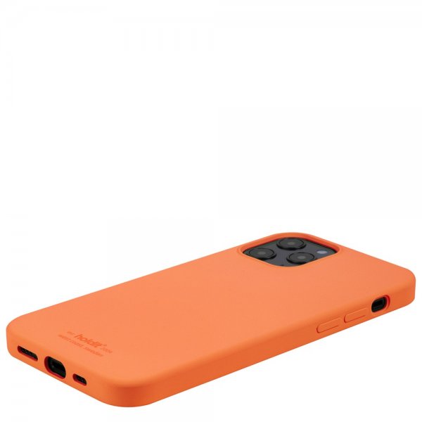 holdit iPhone 12/iPhone 12 Pro Kuori Silikoni Oranssi