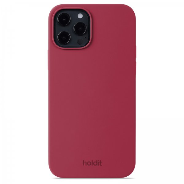 holdit iPhone 12/iPhone 12 Pro Kuori Silikoni Red Velvet