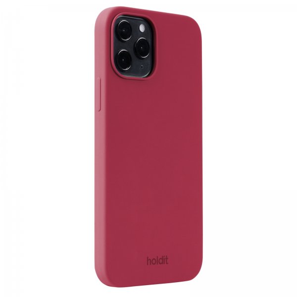 holdit iPhone 12/iPhone 12 Pro Kuori Silikoni Red Velvet