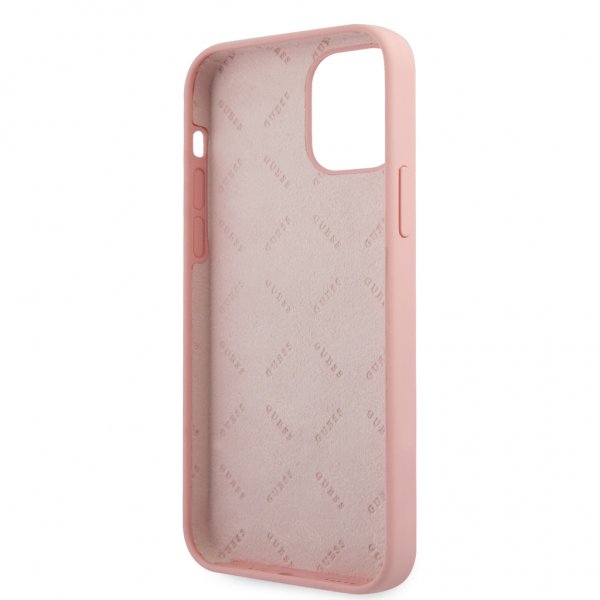 Guess iPhone 12/iPhone 12 Pro Suojakuori Vintage Silicone Rose