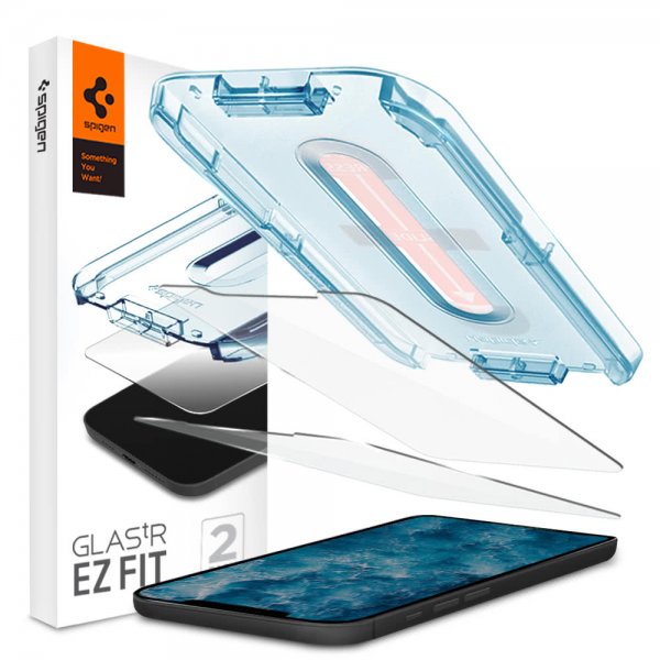 Spigen iPhone 12/iPhone 12 Pro -näytönsuoja GLAS.tR EZ Fit 2 kpl