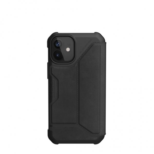 Urban Armor Gear (UAG) iPhone 12 Mini Kotelo Metropolis Leather Musta