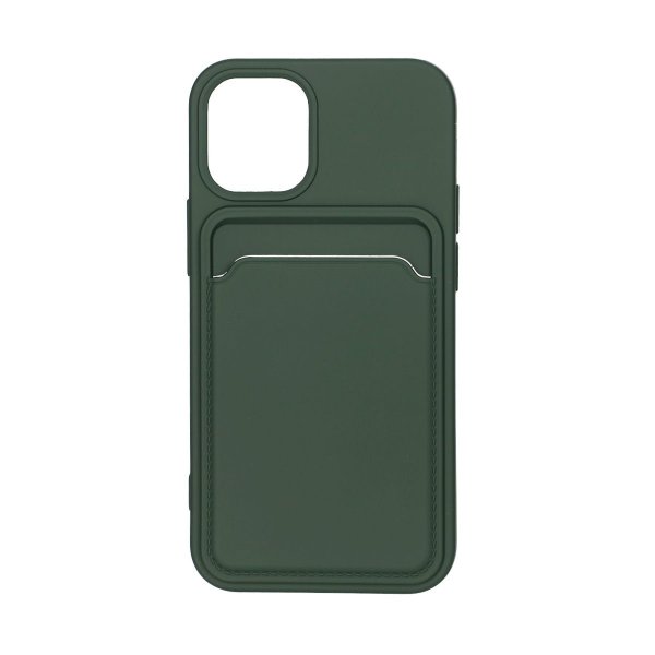 iPhone 12 Mini Kuori Korttipidike Vihreä