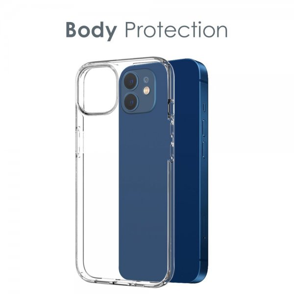 Northjo iPhone 12 Mini Kuori, jossa näytönsuoja ja kameransuoja 3-in-1