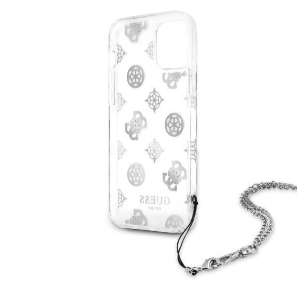 Guess iPhone 12 Pro Max Kuori Chain Peony Silver