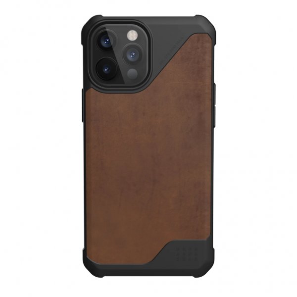 Urban Armor Gear (UAG) iPhone 12 Pro Max -suojakuori Metropolis LT Leather Ruskea