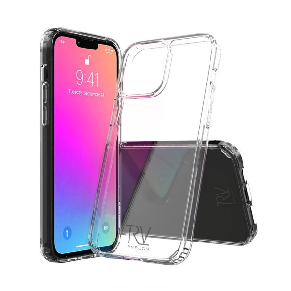 Rvelon iPhone 12 Pro Max Kuori Iskunkestävä Läpinäkyvä