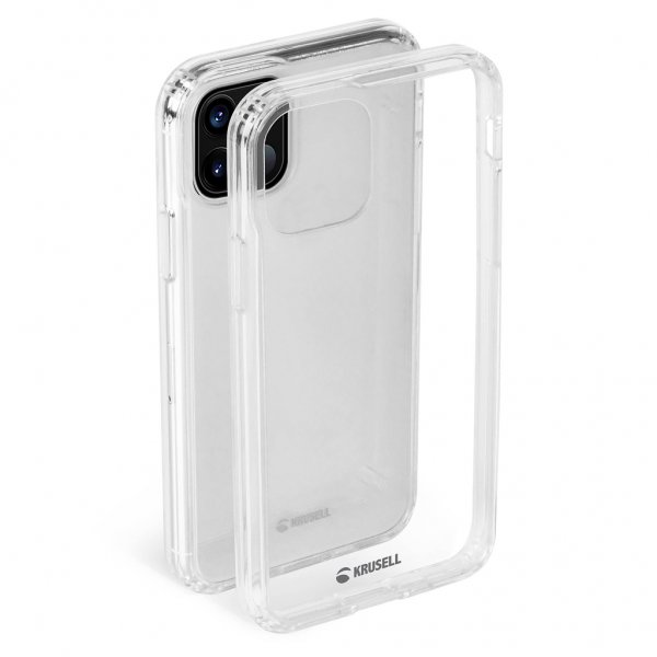 Krusell iPhone 12/iPhone 12 Pro -suojakuori, HardCover, läpinäkyvä