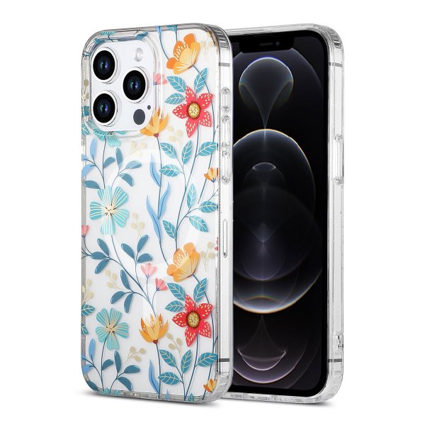 iPhone 12/iPhone 12 Pro Kuoret Kukkakuvio Magsafe Oksat
