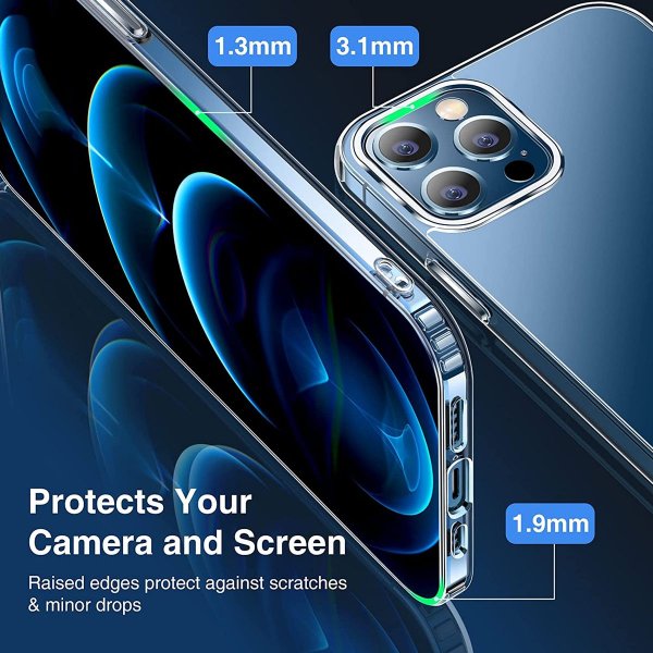 iPhone 12/iPhone 12 Pro Kuoret MagSafe TPU Läpinäkyvä