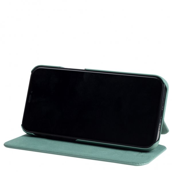 holdit iPhone 13 suojakuori SlimFlip Wallet Moss Green