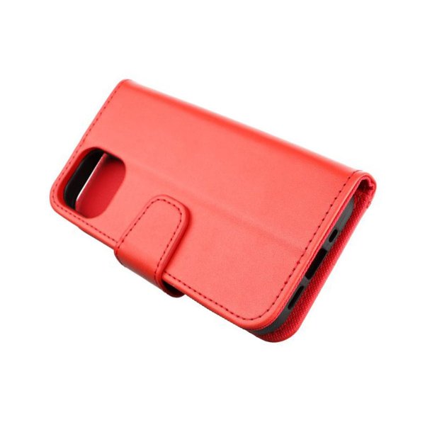 Rvelon iPhone 13 Mini -suojakuori, jossa korttipaikka, punainen
