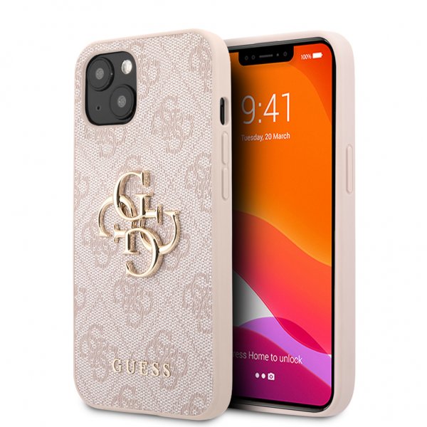 Guess iPhone 13 Mini Suojakuori Big Logo Pinkki