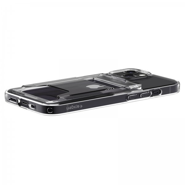 Spigen iPhone 13 Mini -suojakuori Crystal Slot Dual Crystal Clear