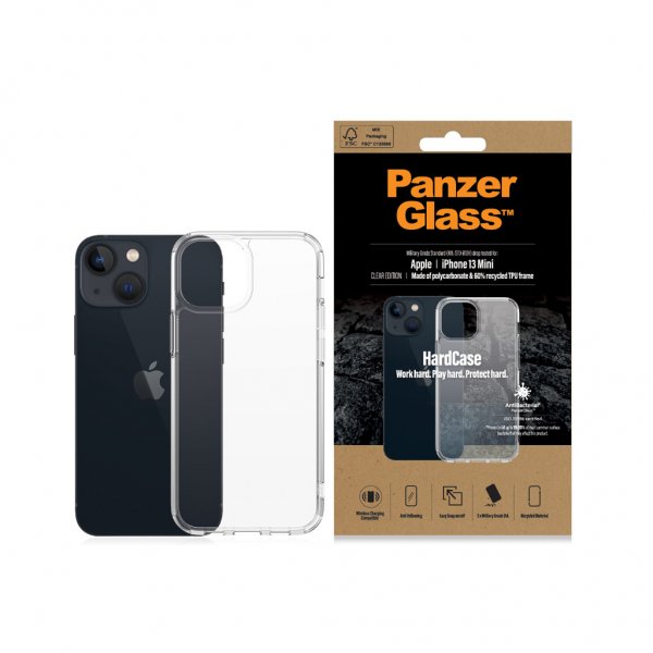 PanzerGlass iPhone 13 Mini Suojakuori HardCase Läpinäkyvä